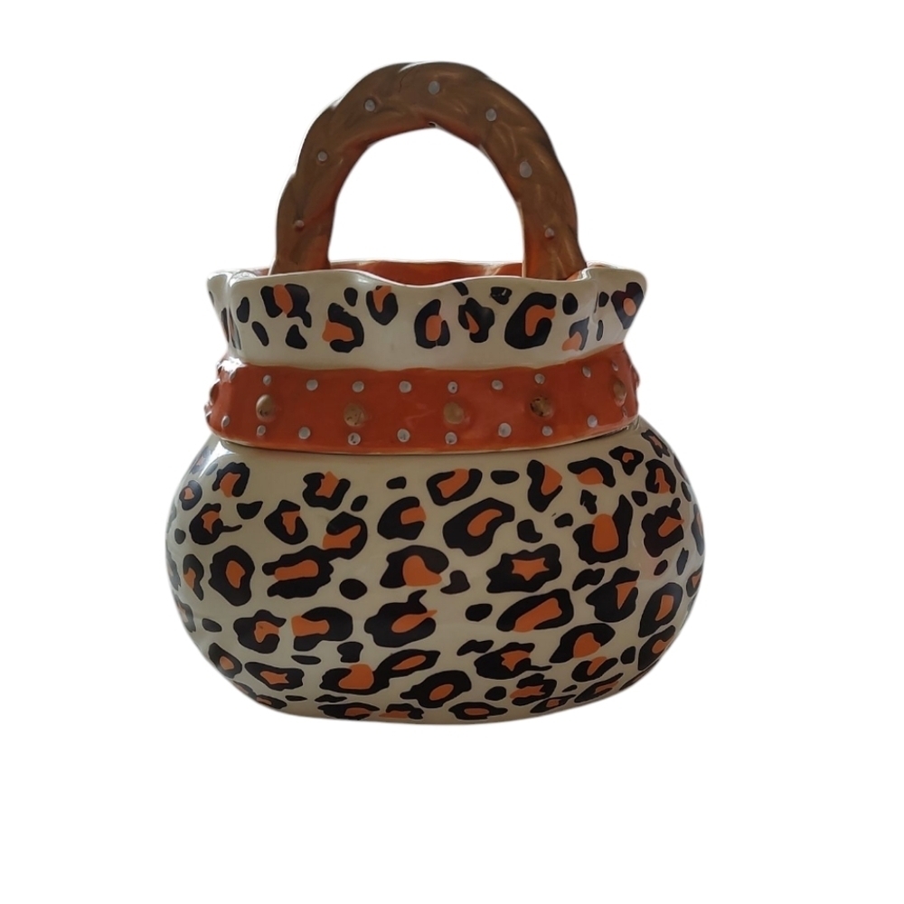 David’s Purse Cheetah Print Cookie Jar - Picture 2 of 6